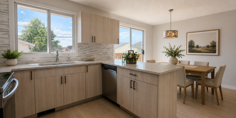 dinning room with table view